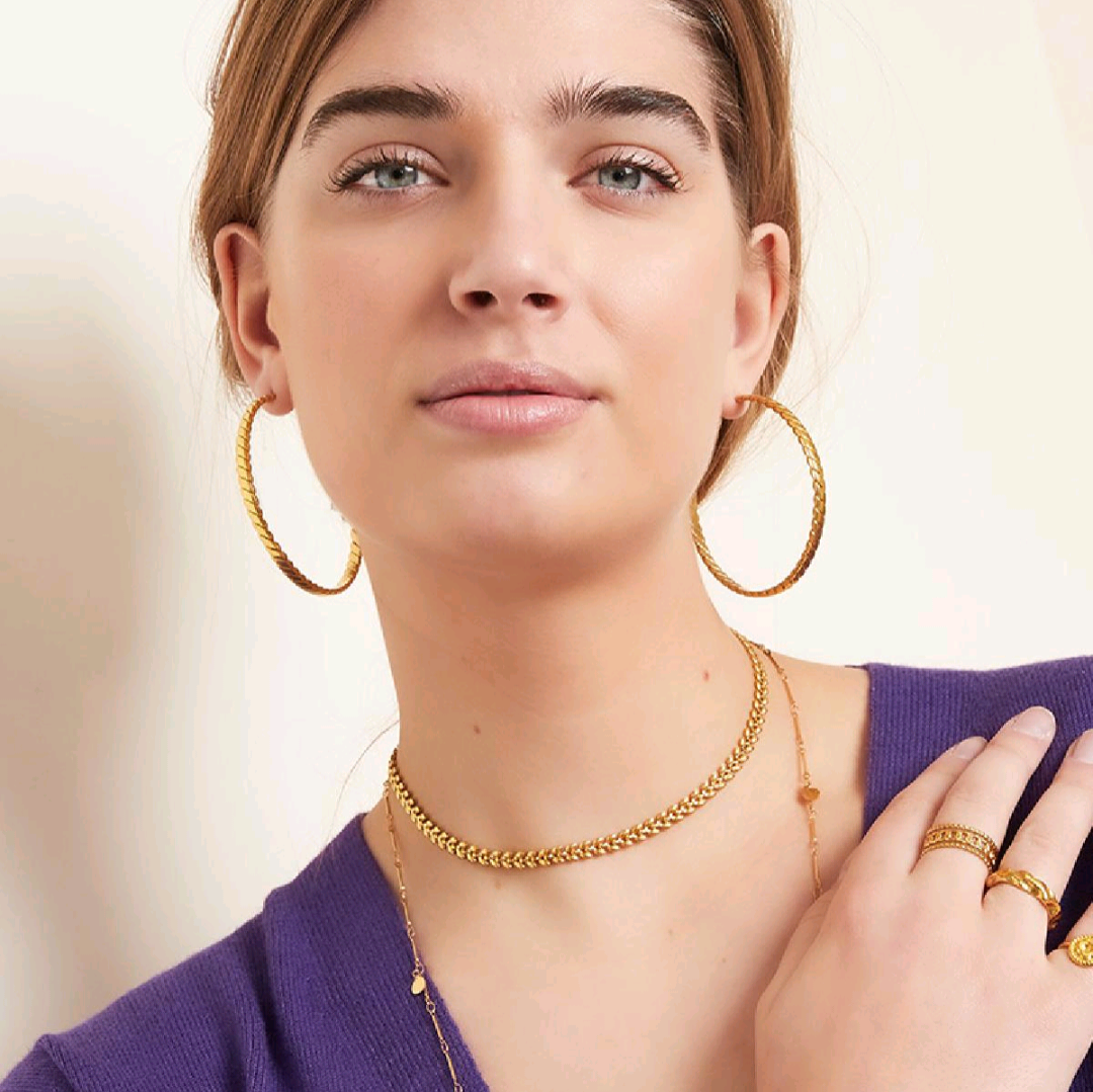 Blaadjes ketting - zilver