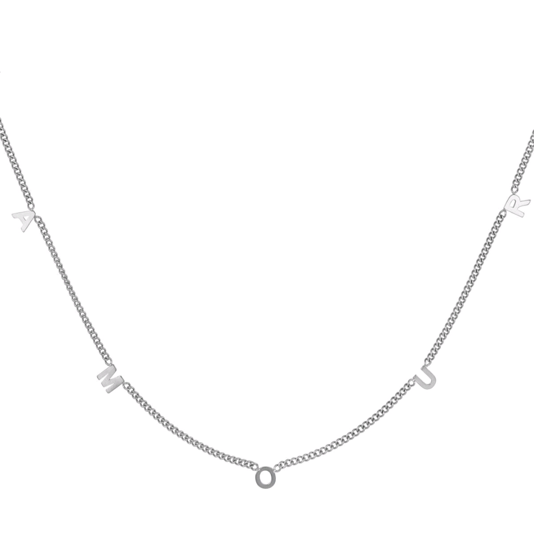Amour ketting - zilver