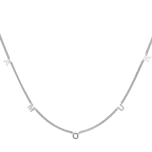 Amour ketting - zilver