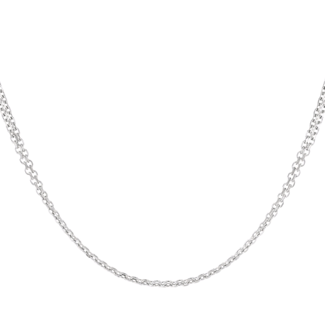 Ketting kleine schakels - zilver
