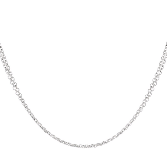 Ketting kleine schakels - zilver
