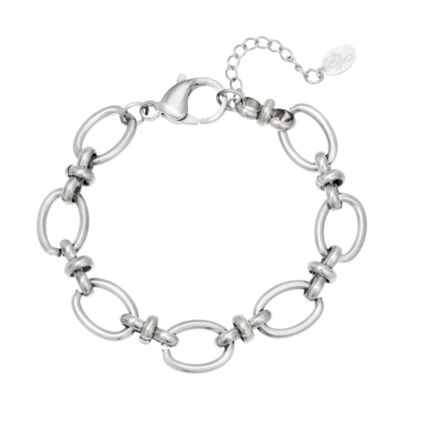 Armband lemming midi zilver