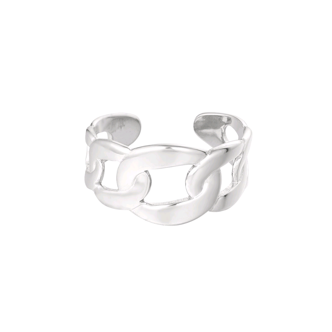 Schakelring - zilver