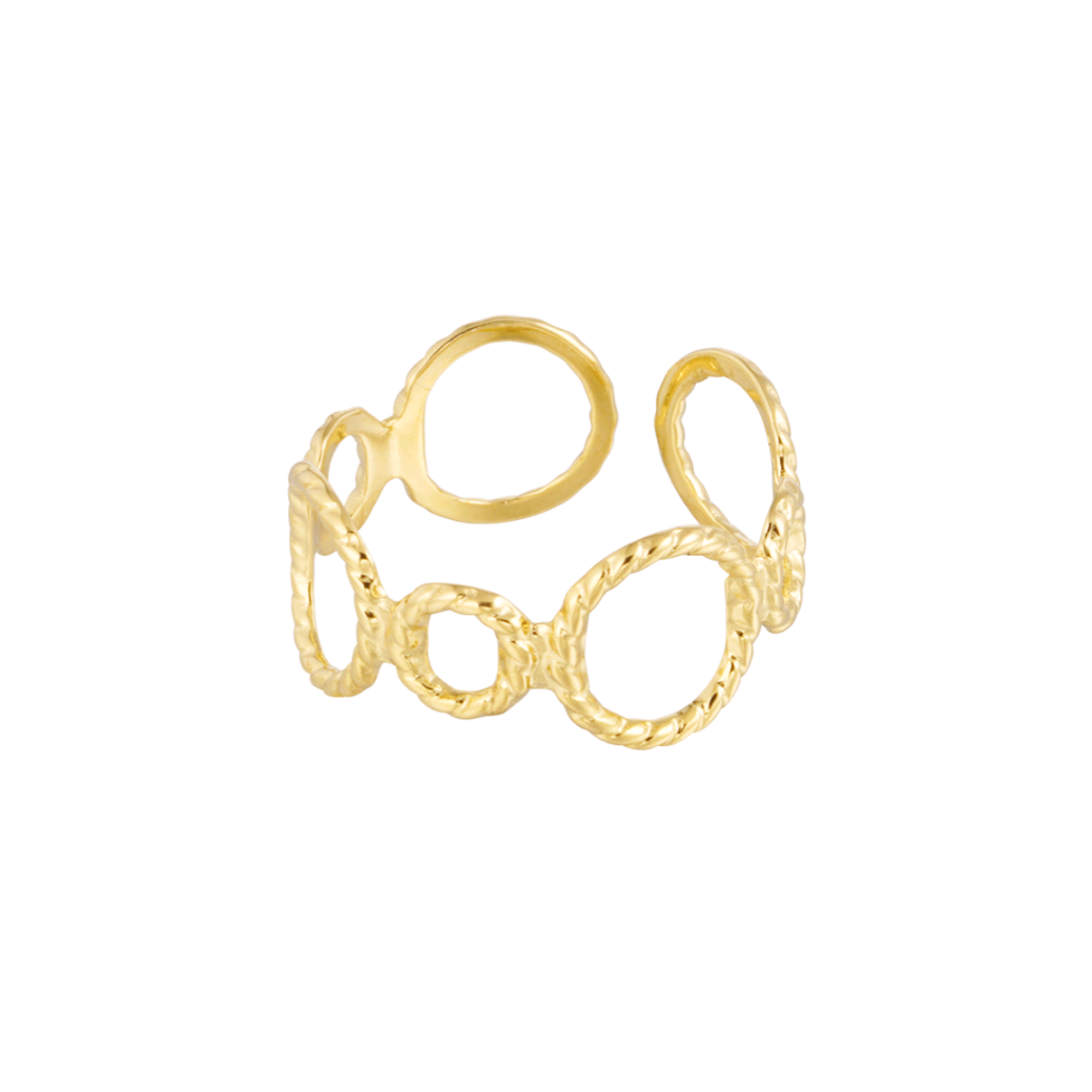 Cirkel ring - goud