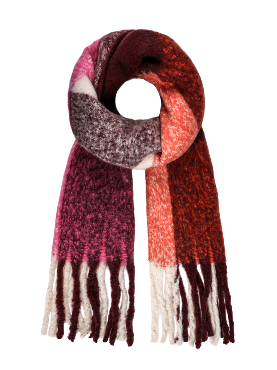 Sjaal ombre multi - roze