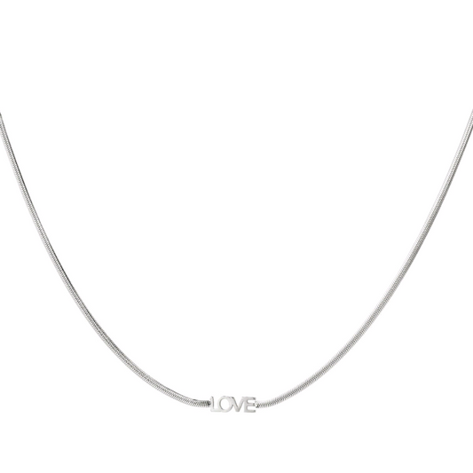 Love ketting - zilver