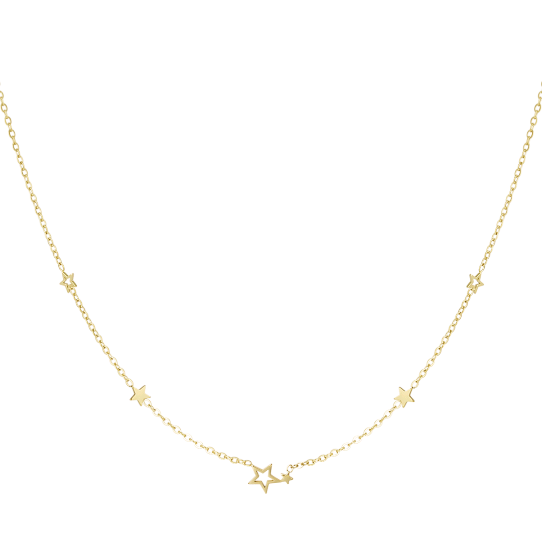 Sterren ketting - goud