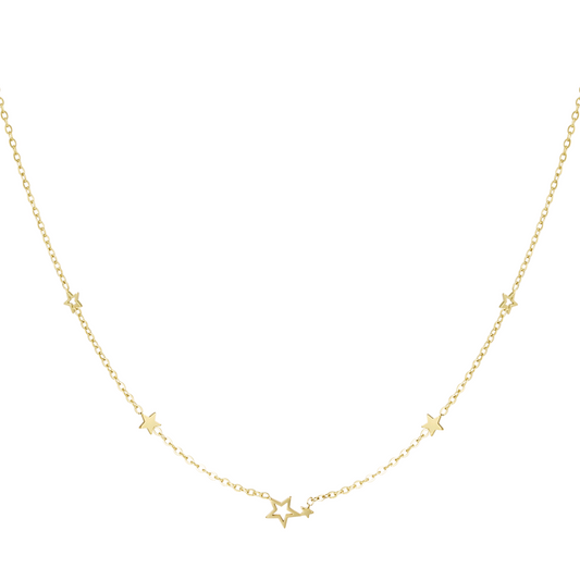 Sterren ketting - goud