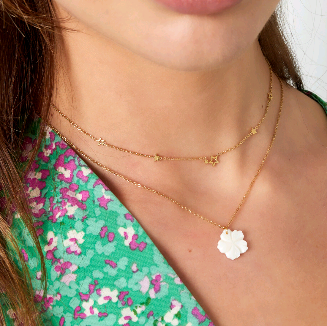 Sterren ketting - zilver