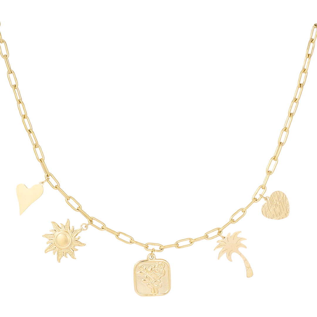 Bedelketting palm possesion - goud