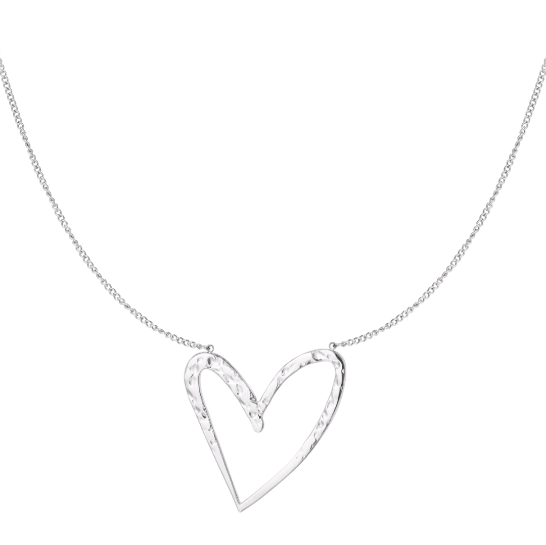 Ketting hartendief - zilver