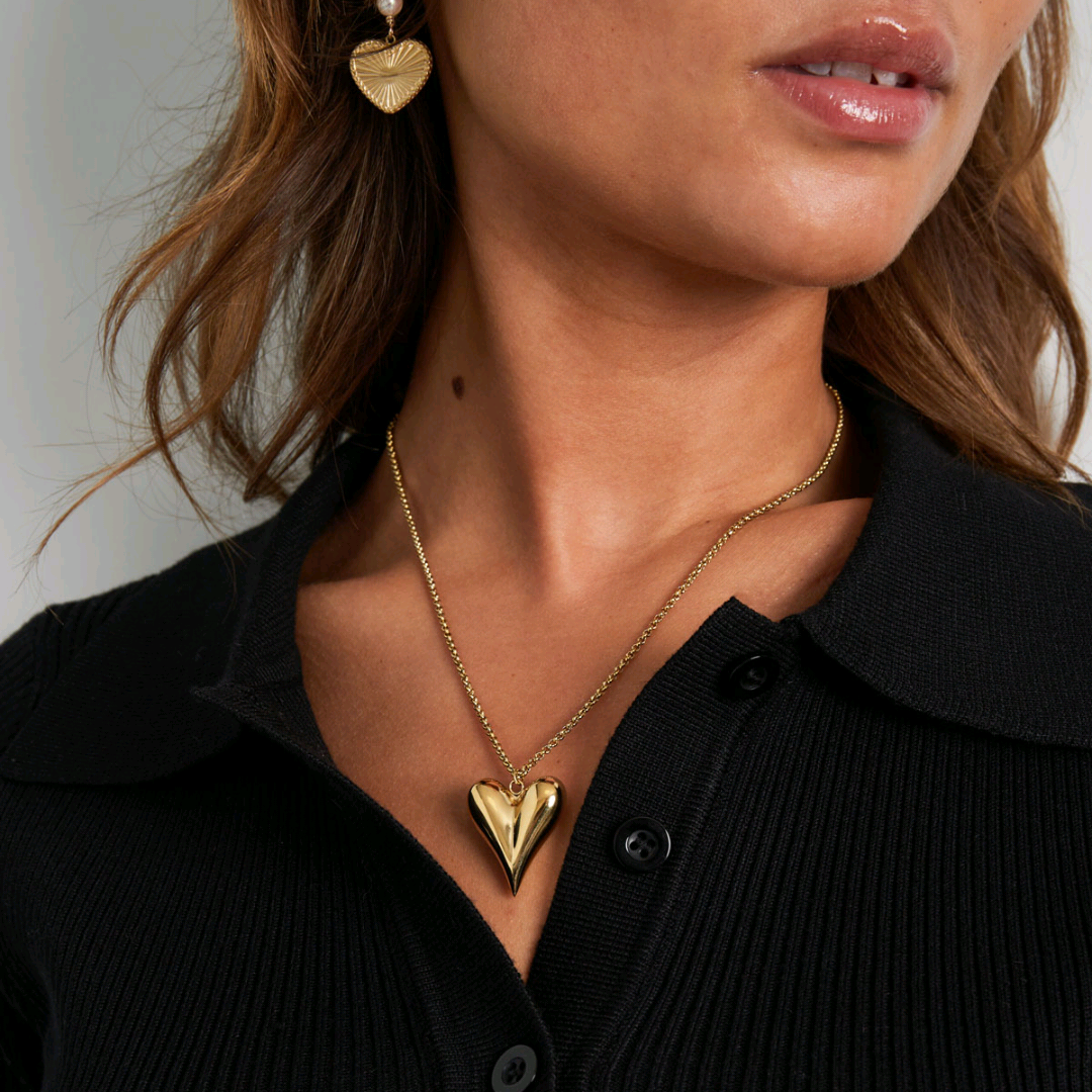 Ketting met hart - goud