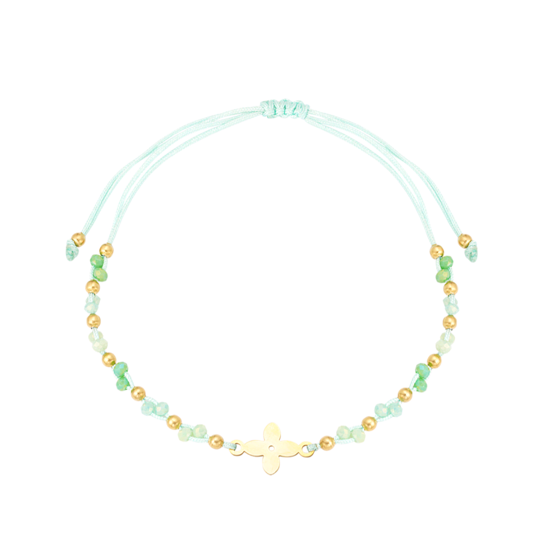 Zomerarmband met kralen - groen