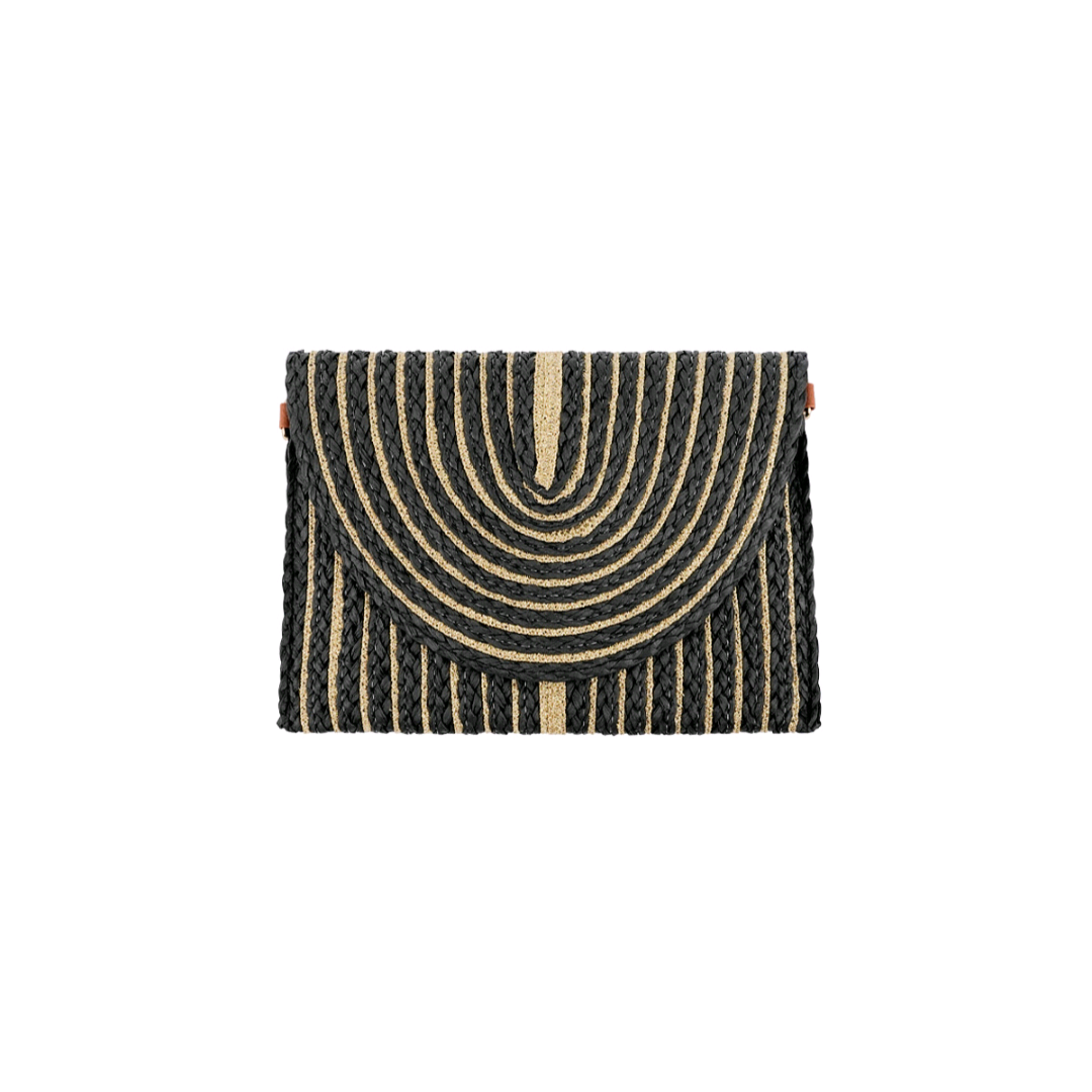 Zomer clutch living life - zwart