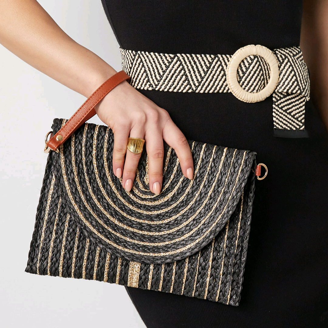 Zomer clutch living life - groen
