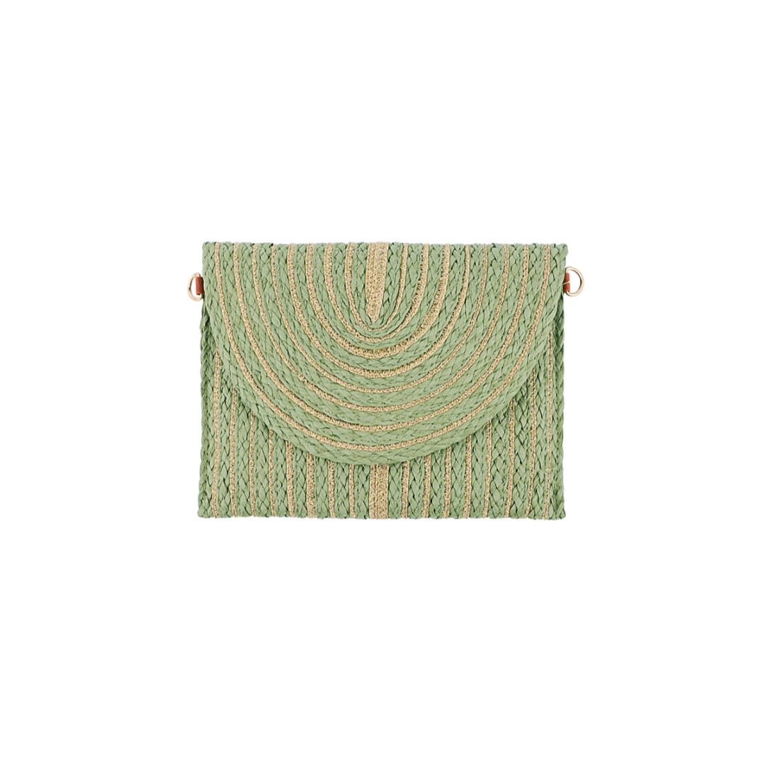Zomer clutch living life - groen