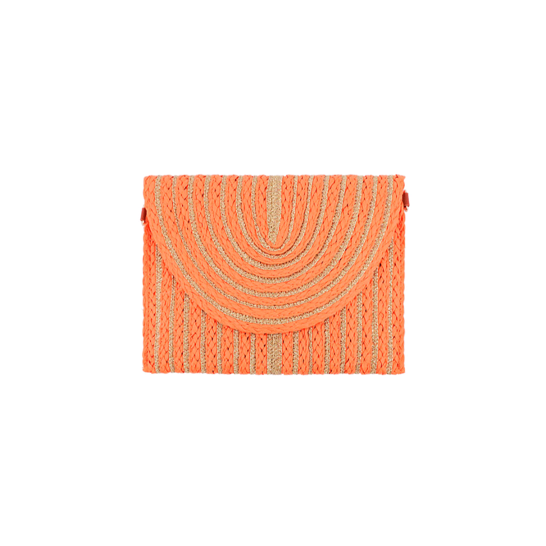 Zomer clutch living life - oranje