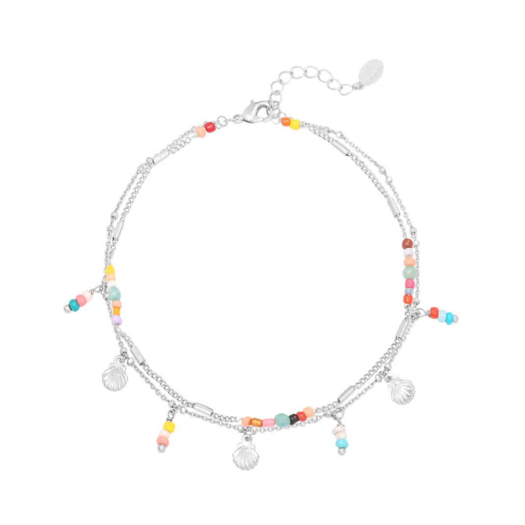 Enkelbandje day at the beach - zilver koper