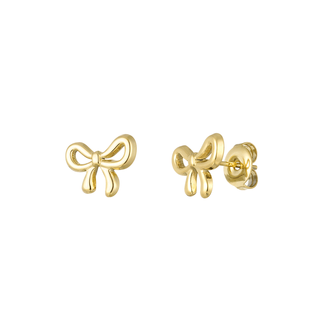 Oorstuds bow life - goud