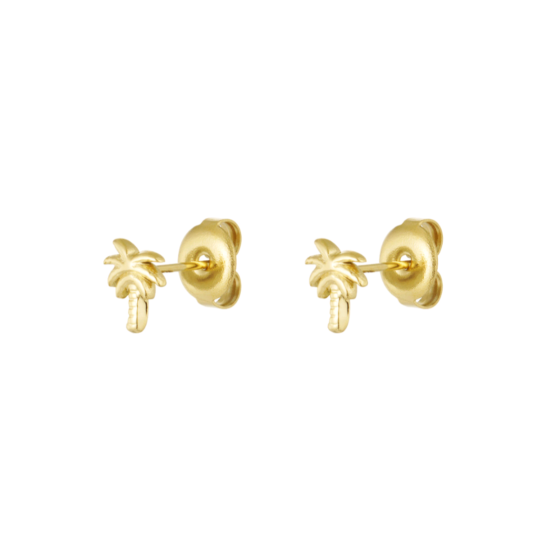 Oorstekers palmboom - goud