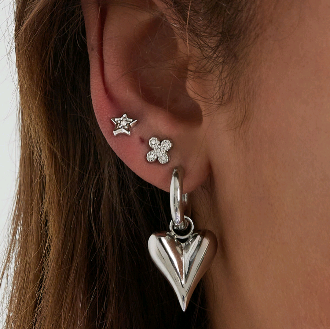 Oorstekers ster - zilver