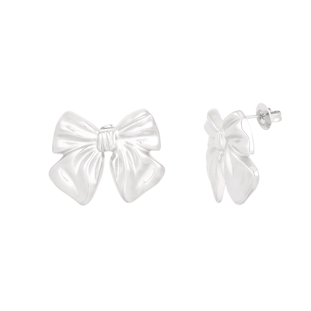Oorstekers bowlicious - zilver