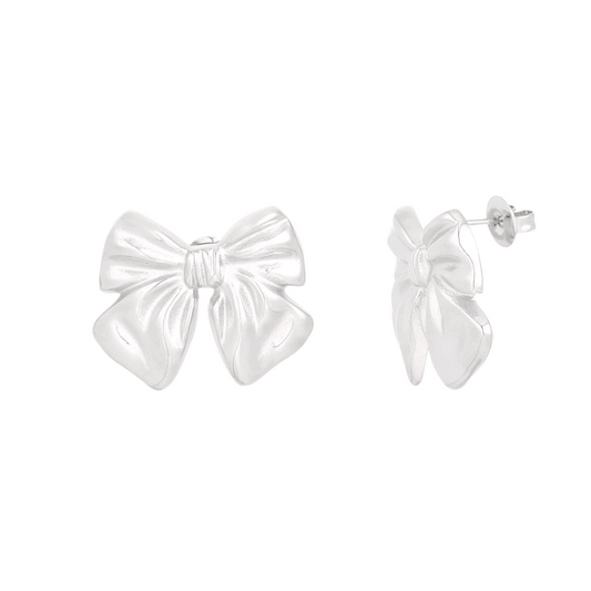 Oorstekers bowlicious - zilver