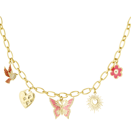 Bedelketting nature calls - goud