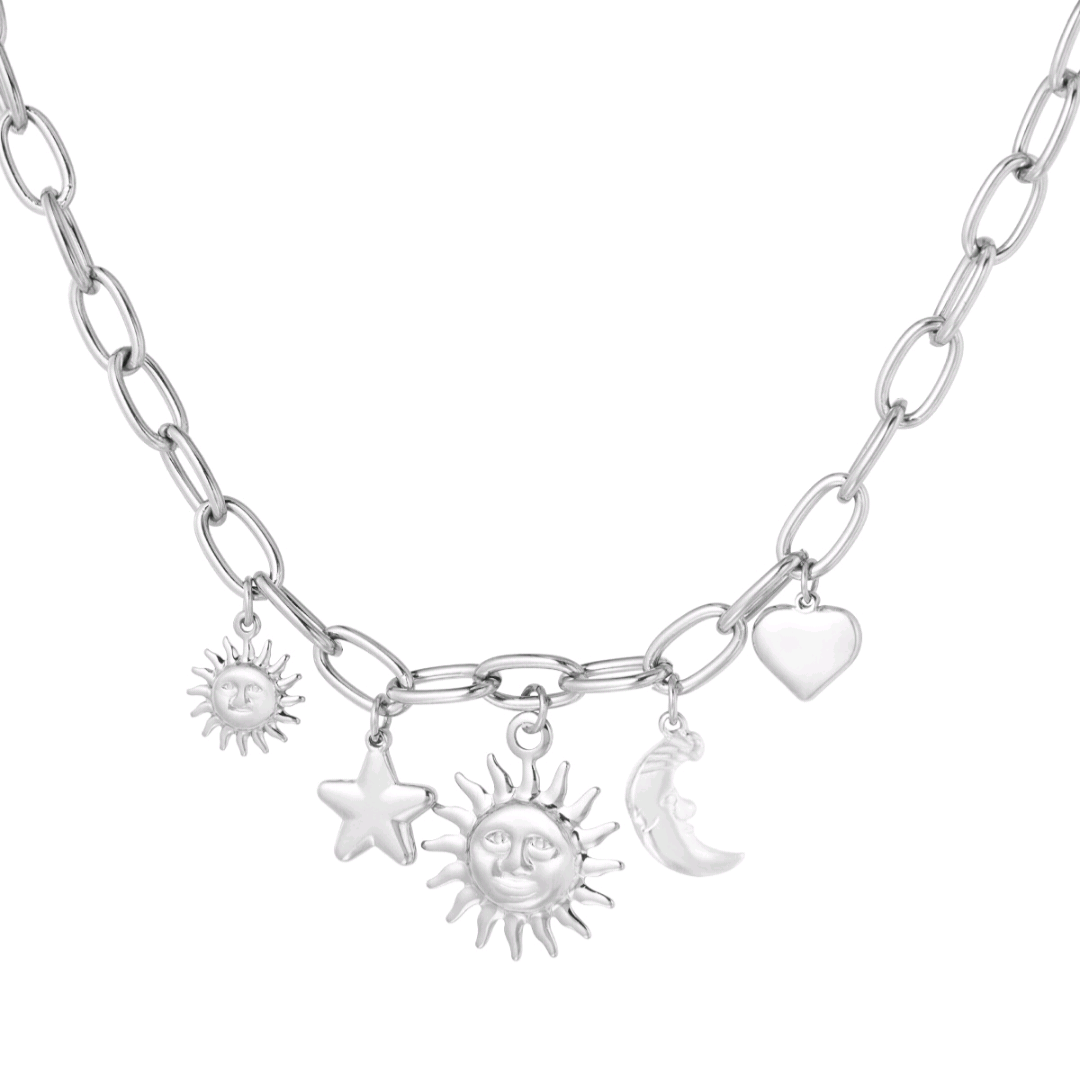 Ketting bright bliss - zilver
