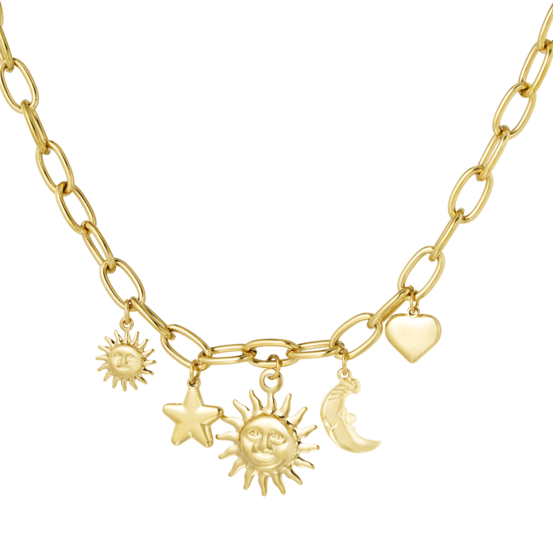 Ketting bright bliss - goud