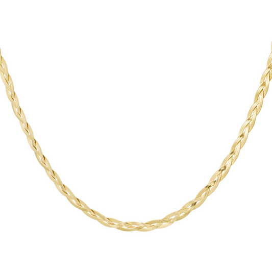 Ketting gevlochten - goud
