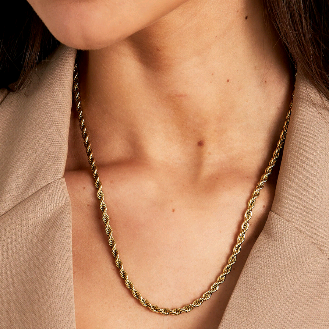 Ketting gedraaid - zilver