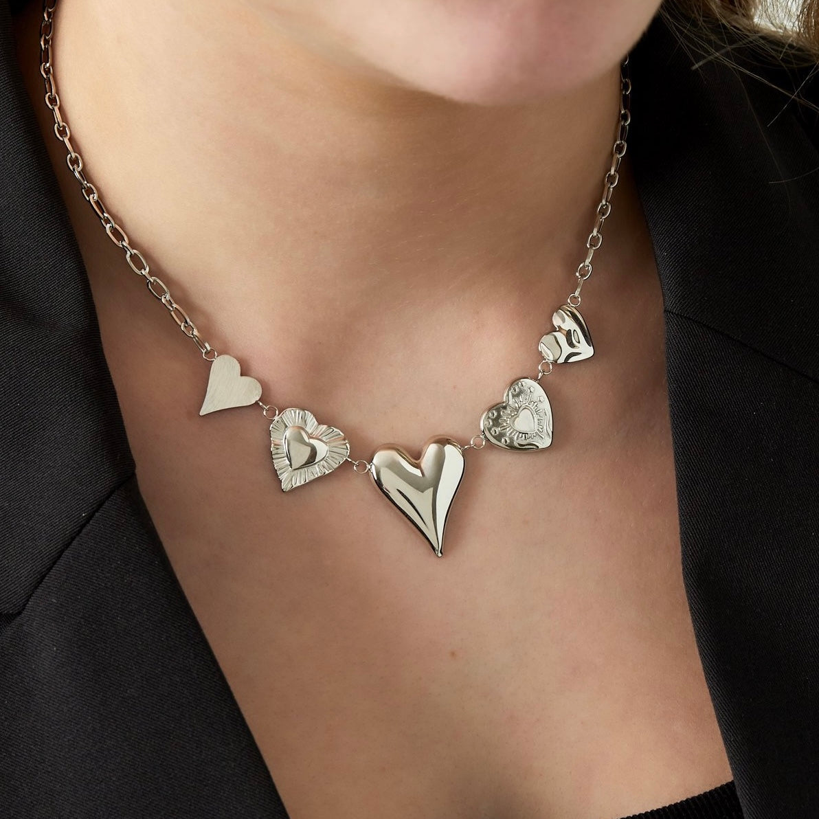 Give me all your love ketting - zilver