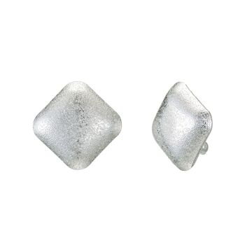 Jeannette clip oorbellen - zilver
