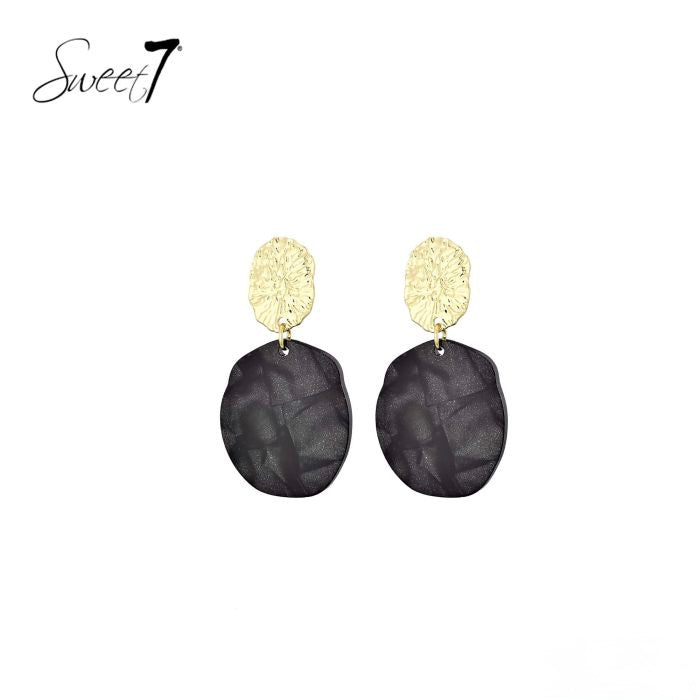 Sweet7 oorbellen - zwart
