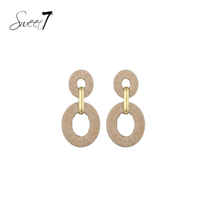 Sweet7 oorbellen - camel