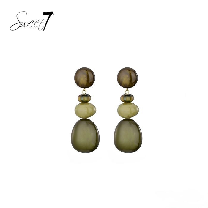 Sweet7 oorbellen - groen