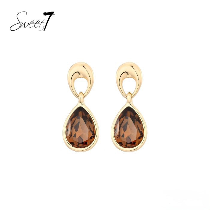 Sweet7 oorbellen - bruin