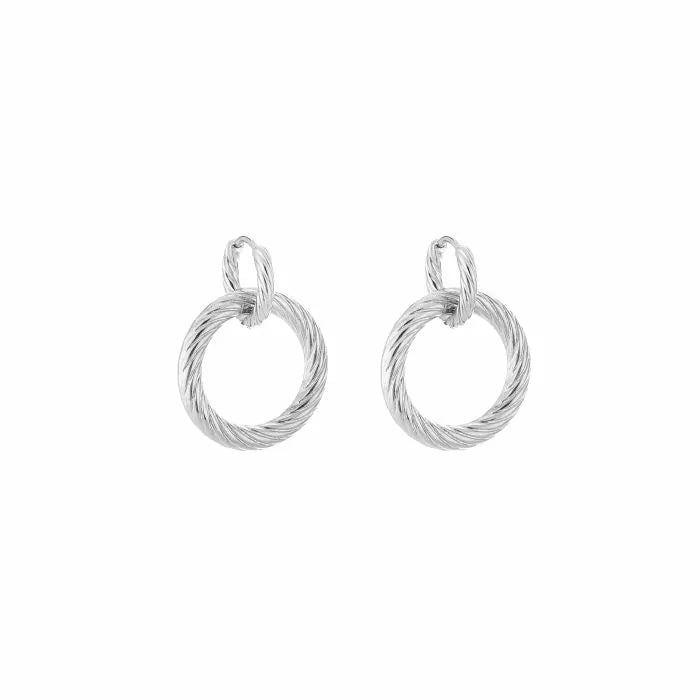 Basic oorbellen - zilver
