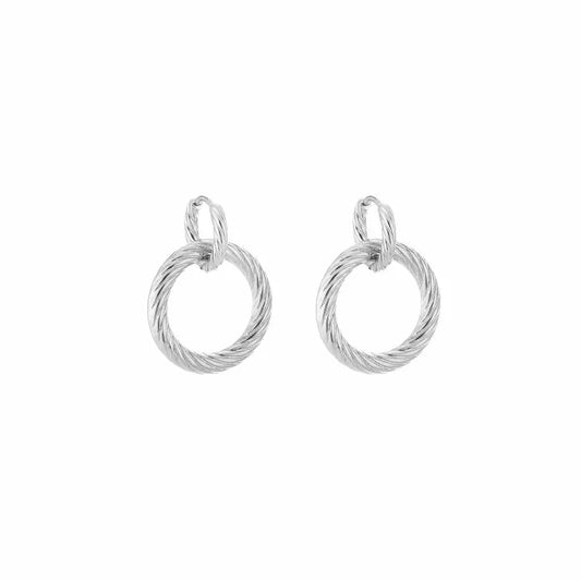Basic oorbellen - zilver