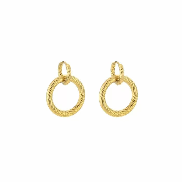 Basic oorbellen - goud
