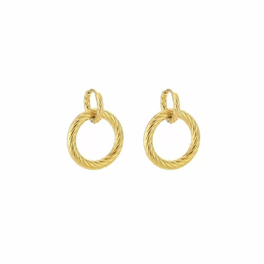 Basic oorbellen - goud