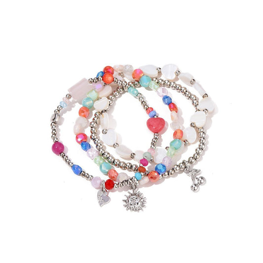 Sweet7 Armbanden set sunshine/cherry -multi
