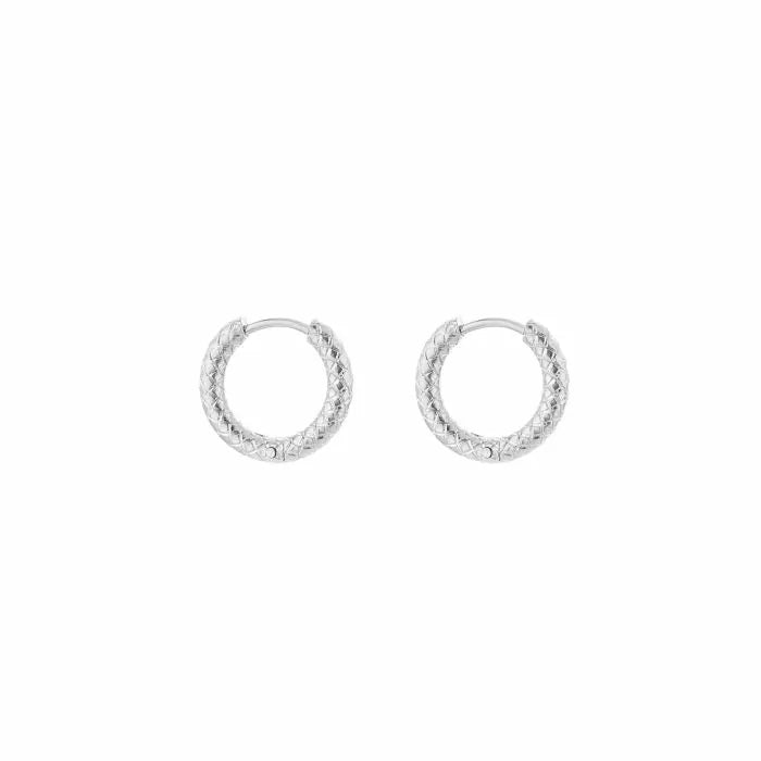 Basic creolen - zilver