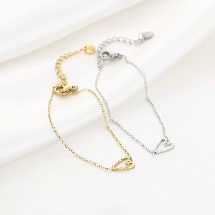 Hartje armband - zilver
