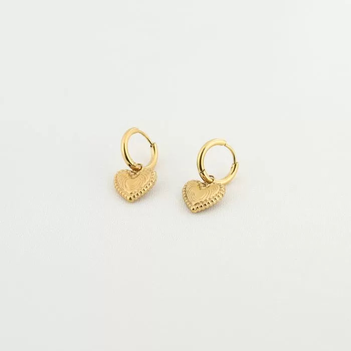 HART oorbellen - goud