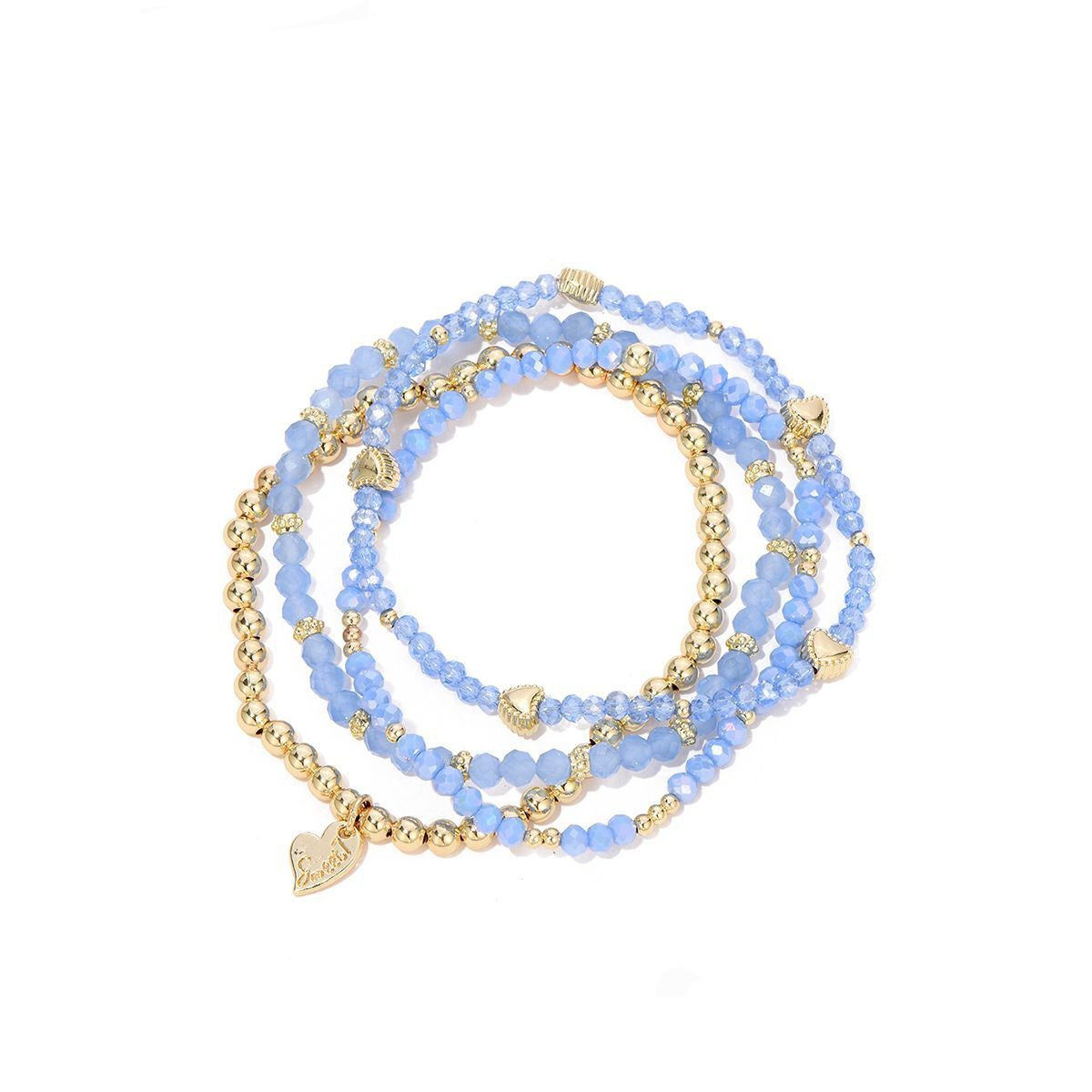 Armbanden set heart - blauw