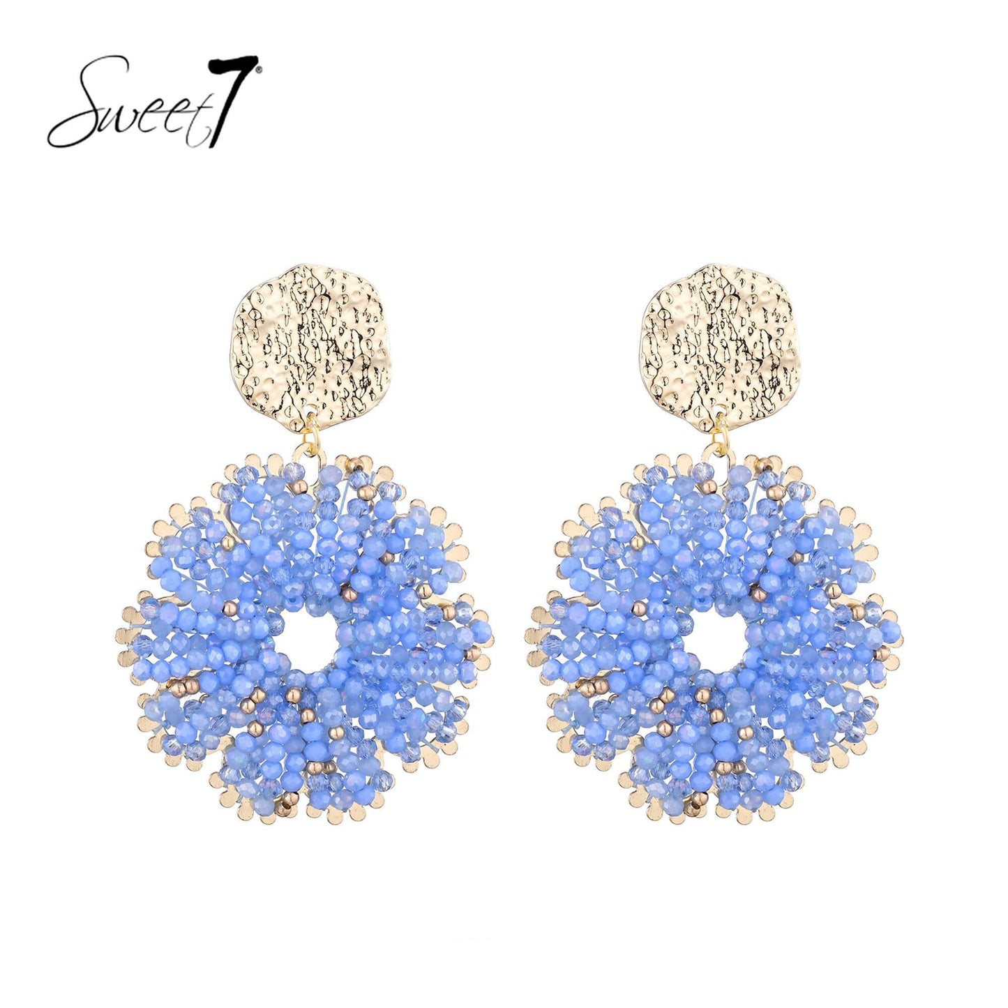 Sweet7 oorbellen - blauw
