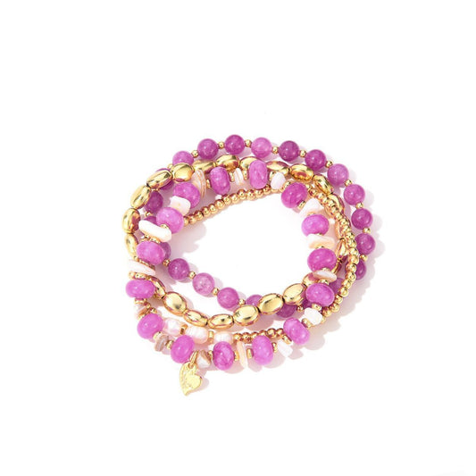 Sweet7 Armbanden set roze