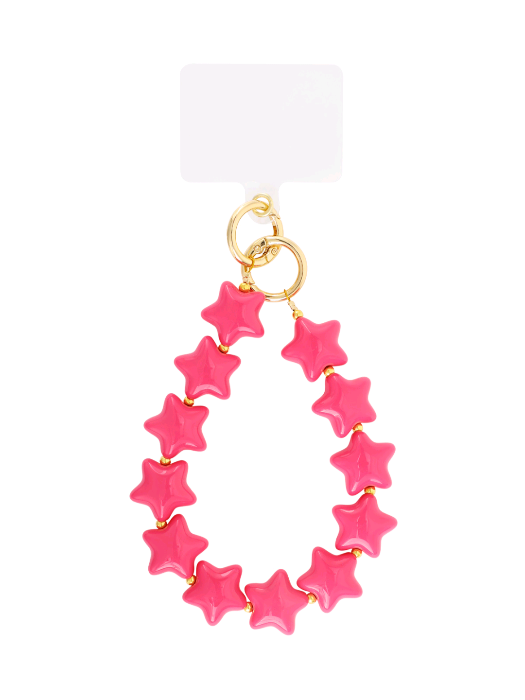 Ster telefoonkoord - roze